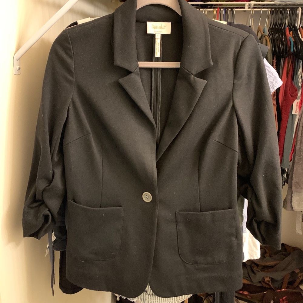 Soft black women's blazer SM (6)